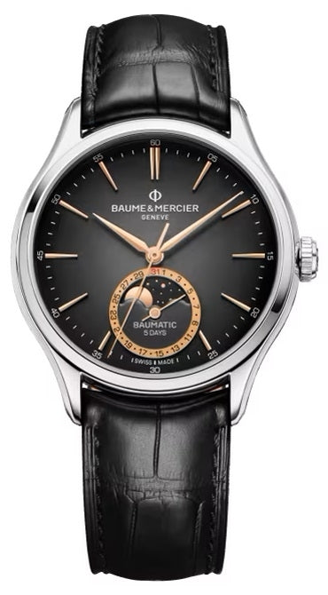 BAUME & MERCIER Mod. CLIFTON MOONPHASES, 5 DAYS POWER RESERVE-0