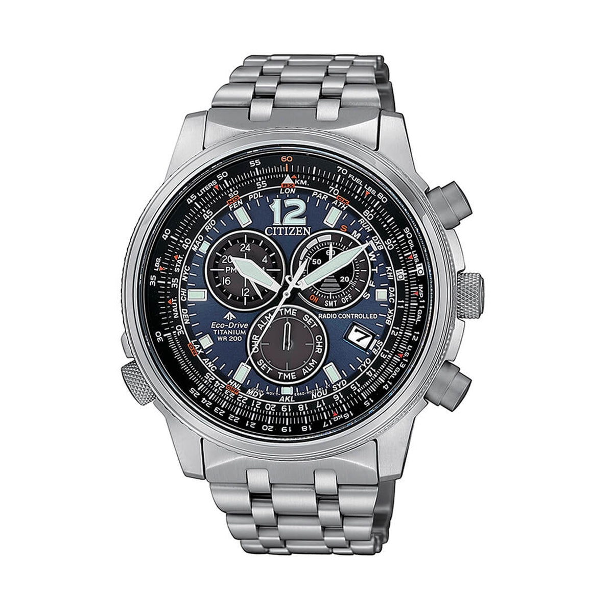 CITIZEN MOD. CRONO PILOT SUPER TITANIUM-0
