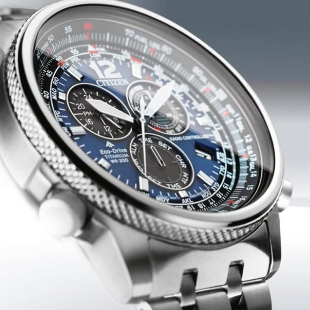 CITIZEN MOD. CRONO PILOT SUPER TITANIUM-3