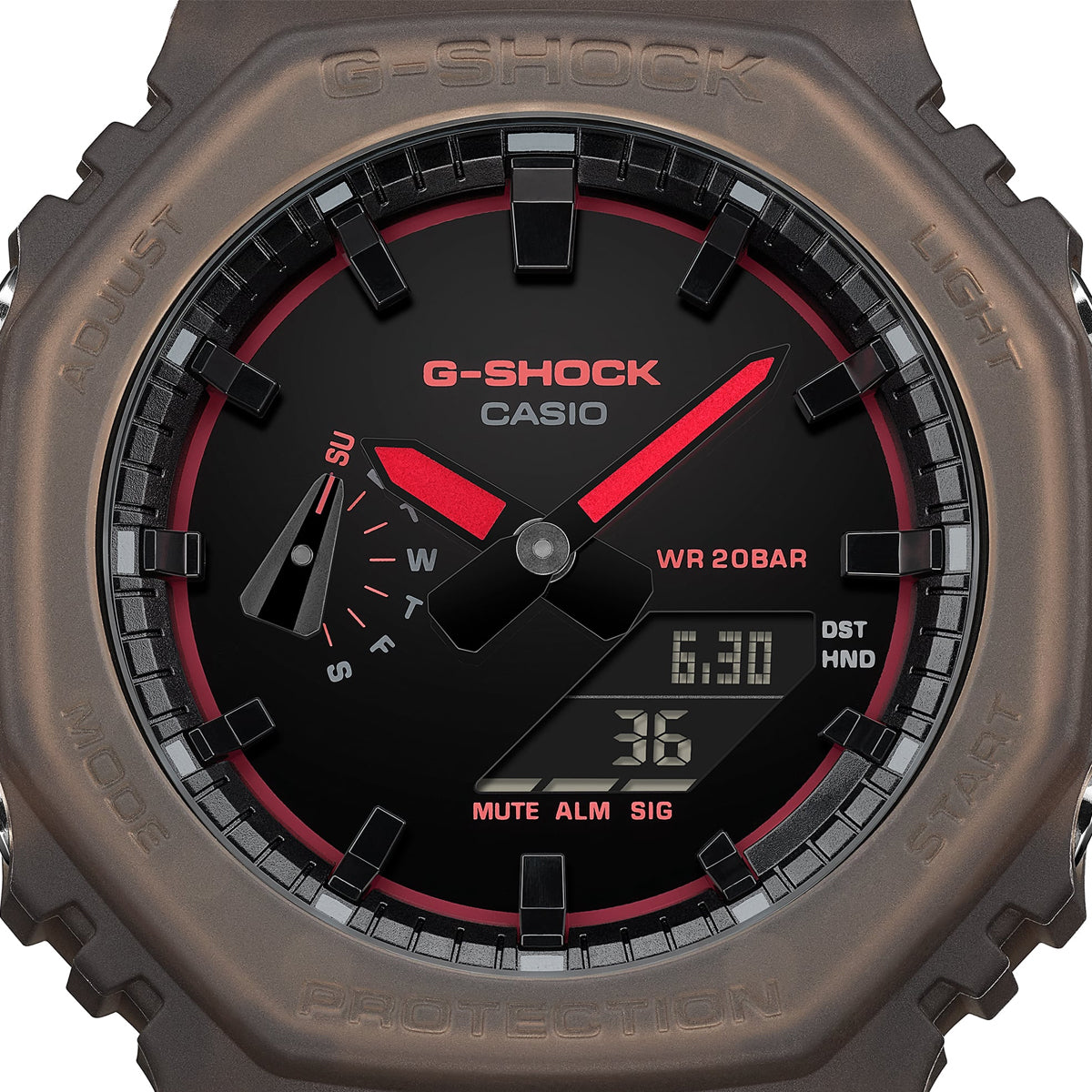 CASIO G-SHOCK Mod. OAK - SMOKE LIGHT SERIE - BROWN  ***NEW!***-4