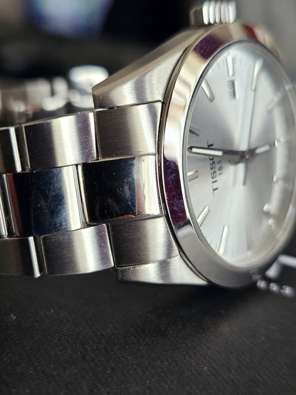 Tissot Gentleman Silver Dial Watch For Men - T127.410.11.031.00