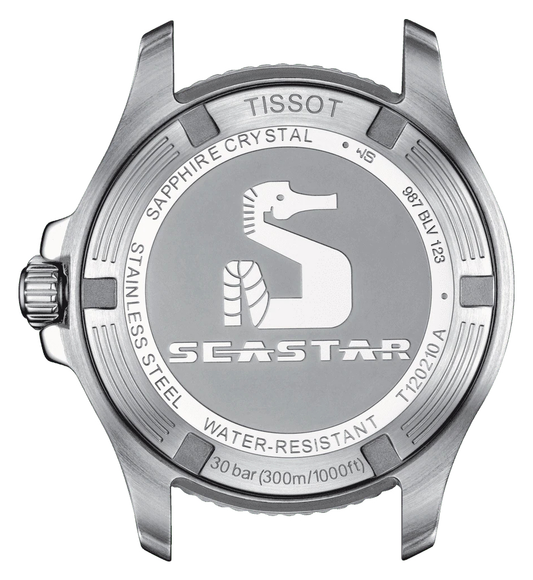 Seastar 1000 Quartz Blue Dial Stainless Steel Women's Watch T120.210.11.041.00