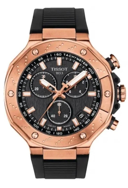 T-Race Chronograph Black Dial Quartz Men's Watch T141.417.37.051.00