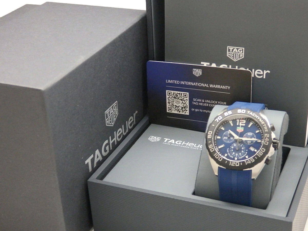 Formula 1 Chronograph Blue Dial Rubber - CAZ101AV.FT8077