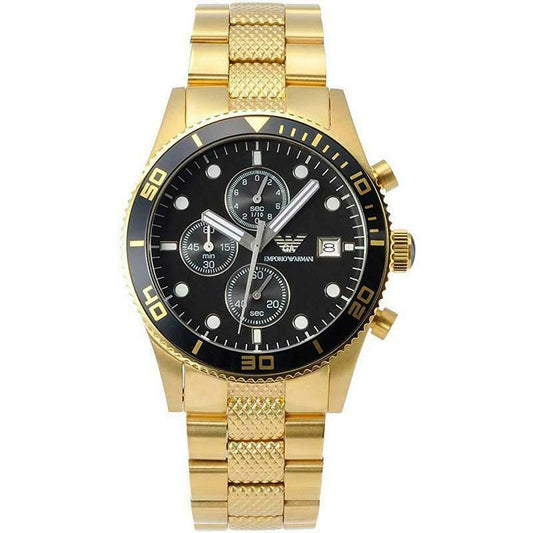 Armani AR5857 Gold Plated Stainless Steel Men's Watch
