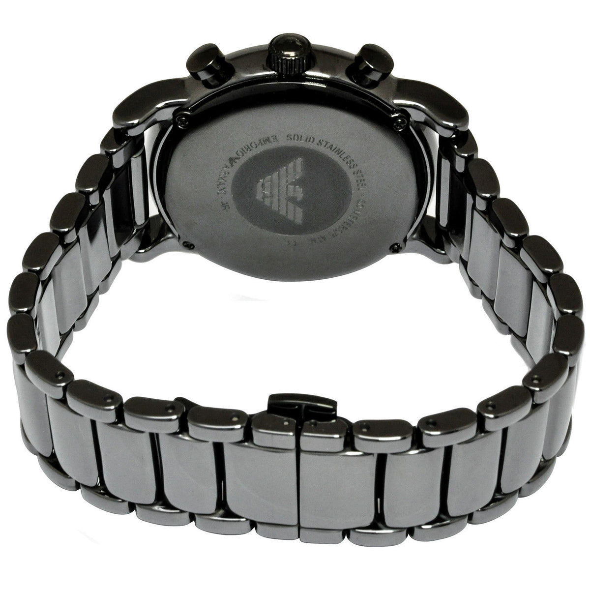 Armani AR1507 Ceramic Chronograph Black Dial Men's Watch