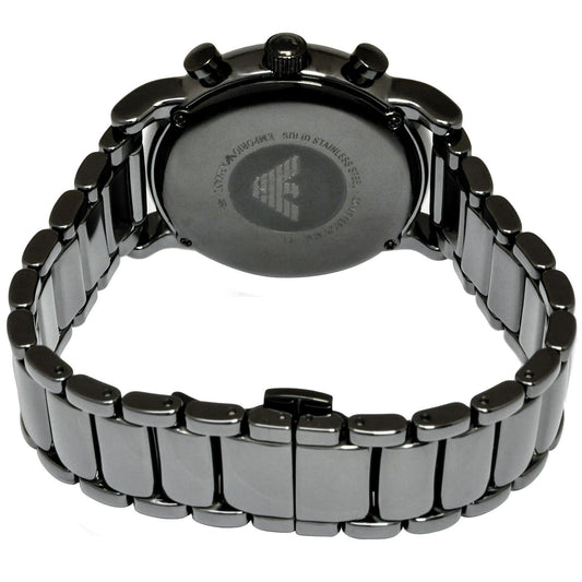 Armani AR1507 Ceramic Chronograph Black Dial Men's Watch