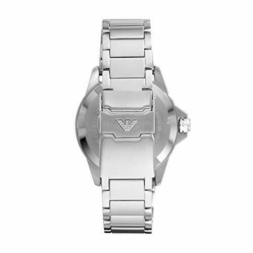 Armani AR11338 Green Dial Watch Diver Steel Bracelet